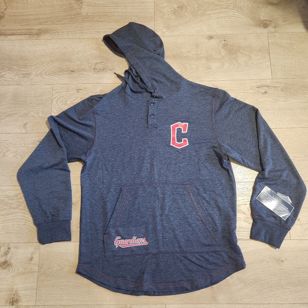 Cleveland Guardians Gray Hooded Men's Sweater